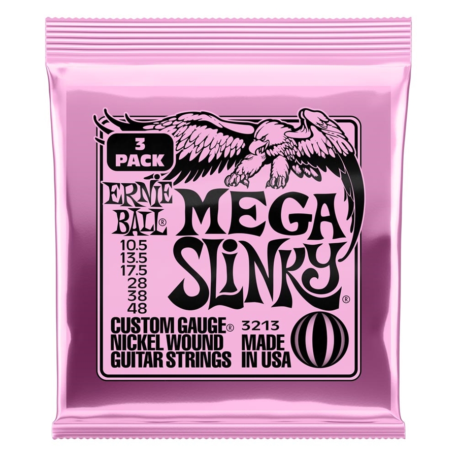 ERNIE BALL 3213 Mega Slinky NcklWnd 3 Pk 10.5 4