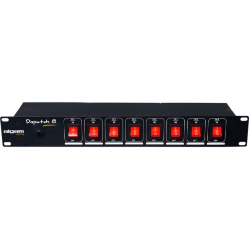 ALGAM LIGHTING DISPATCH-8 Multipresa 8 Posti da Rack Interruttori Individua