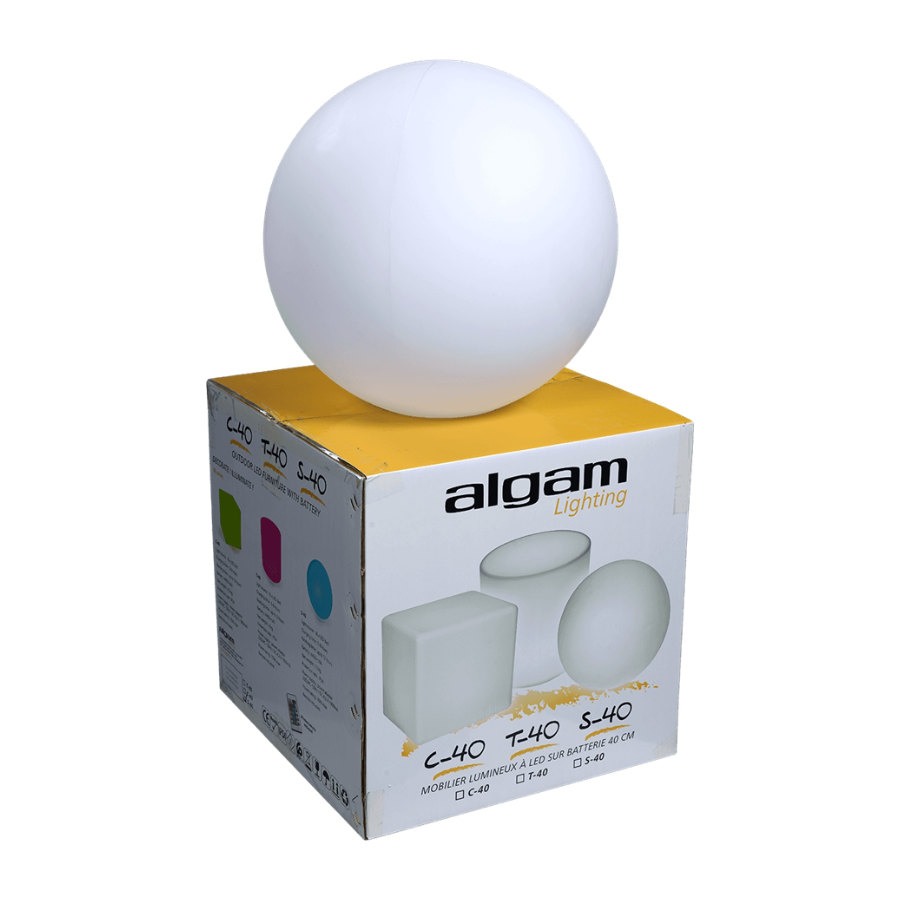 ALGAM LIGHTING S-40 Sfera Luminosa Decorativa 40 cm