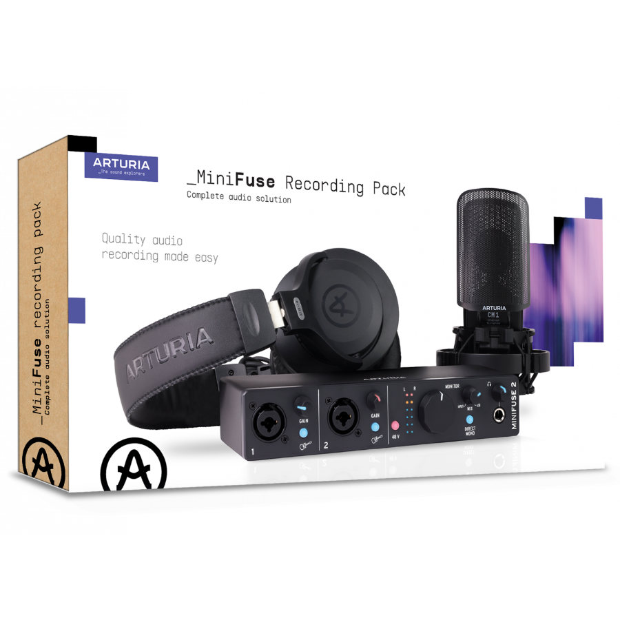 ARTURIA MiniFuse Recording Pack Black