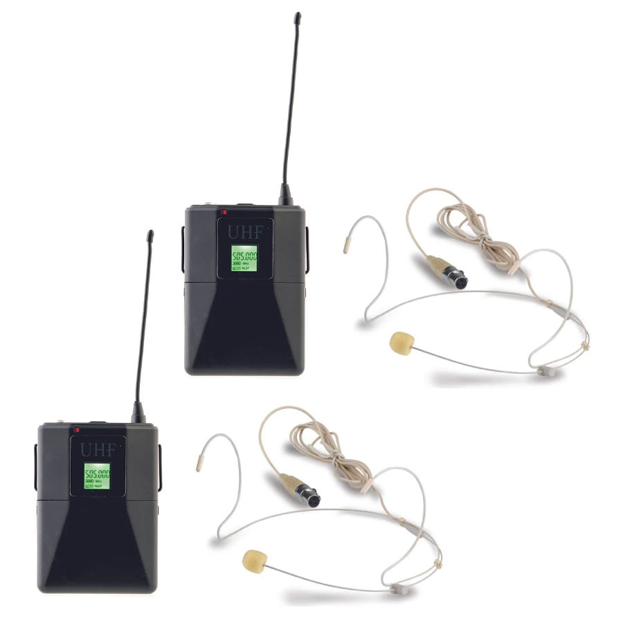 AUDIODESIGN PMU 2212BP Sistema Wireless 200Ch UHF 2Body Pack+Archetti 2Ch