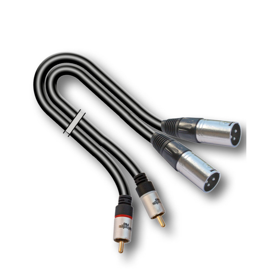 AUDIODESIGN VX211-3 - 2 RCA M - 2 XLR M - 3 M