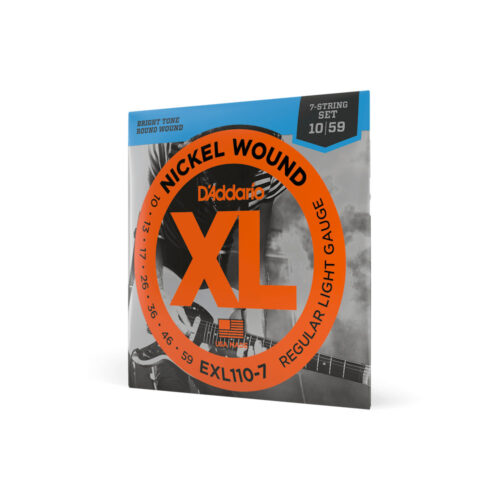 D'ADDARIO EXL110-7 7 CORDE NICKEL WOUND REGULAR LIGHT - 10/59