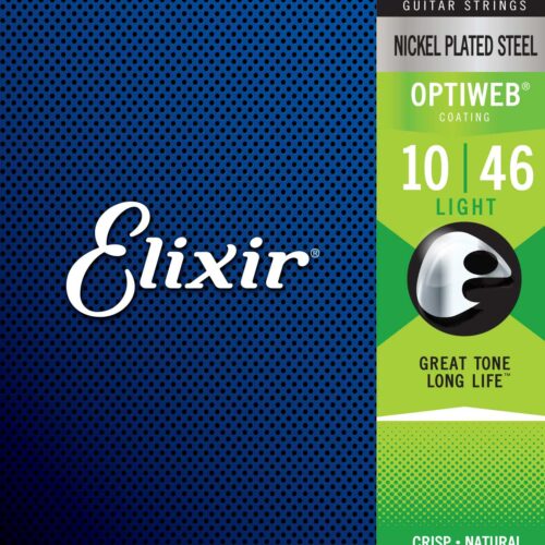 ELIXIR 19052 Electric Nickel Plated Steel OPTIWEB