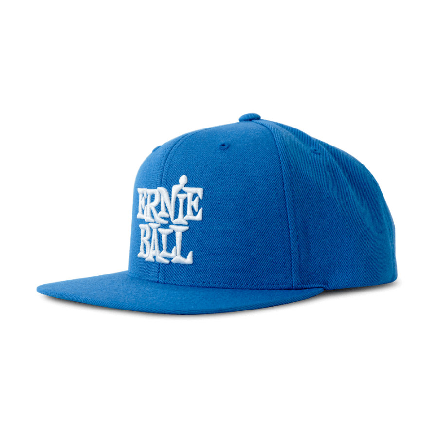 ERNIE BALL 4156 CAPPELLO BASEBALL BLU CON SCRITTA IN BIANCO