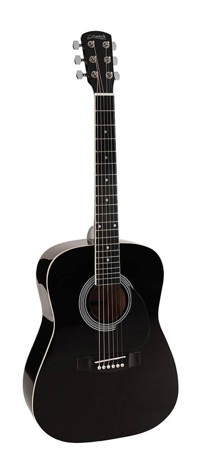 Nashville GSD-6034-BK Chitarra acustica dreadnought 3/4