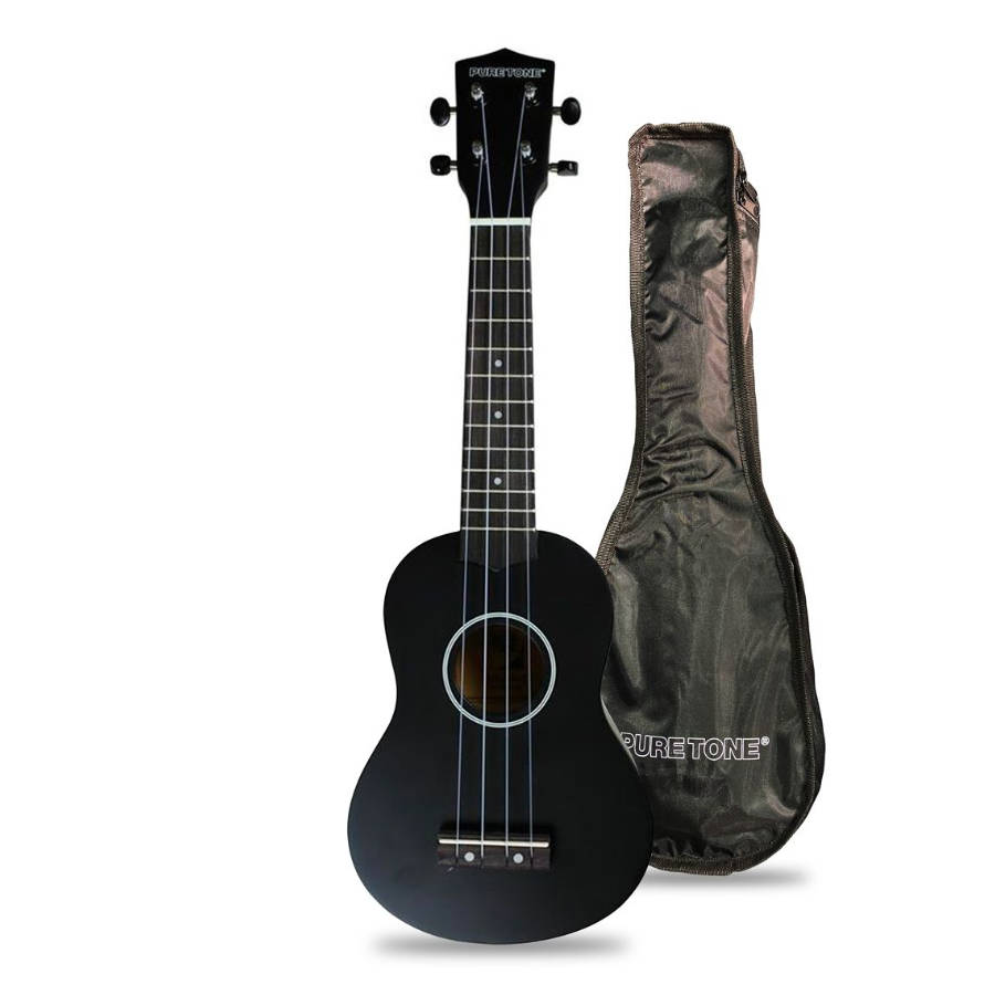 PURE TONE Ukulele Soprano Black