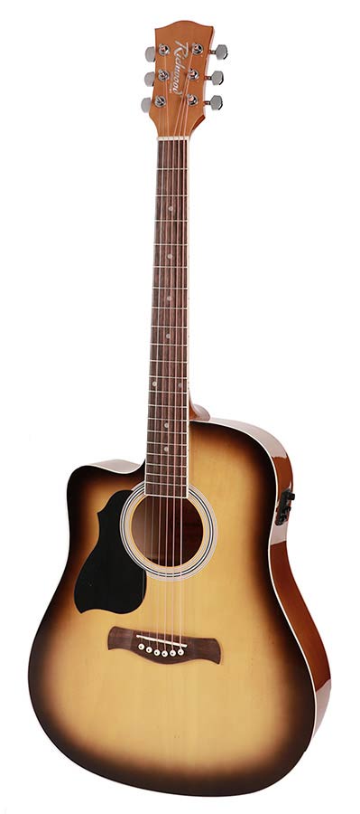 Richwood RD-12LCESB Richwood RD-12LCE Chitarra acustica dreadnought mancina elettrificata