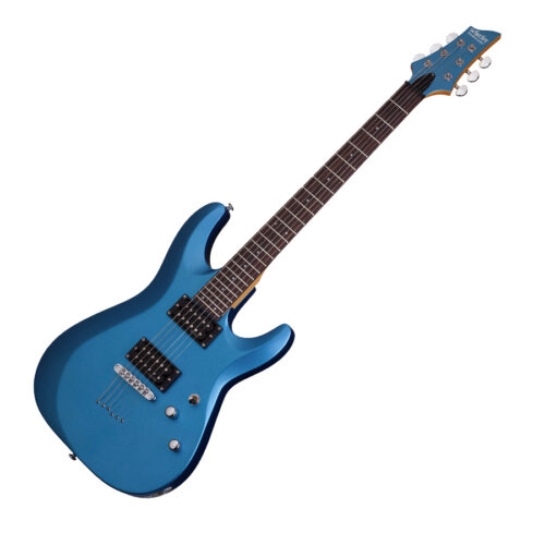 SCHECTER C-6 DELUXE SATIN METALLIC LIGHT BLUE