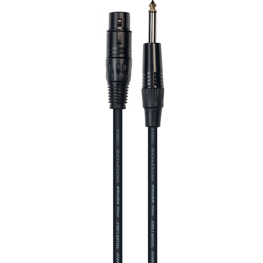 YELLOW CABLE M03J Cavo Microfonico Jack Sbilanciato/XLR Femmina 3 m