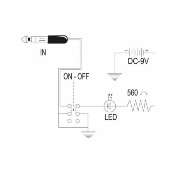 Bespeco VM26 Pedalino Controllo Led e Cavo