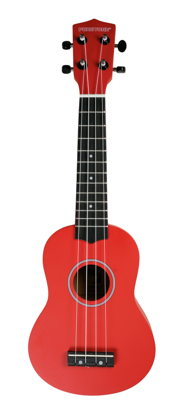 PURE TONE Ukulele Soprano Red