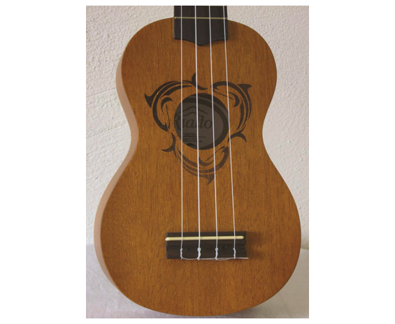 Rialto UM2055DE Ukulele Soprano Delfino Laser