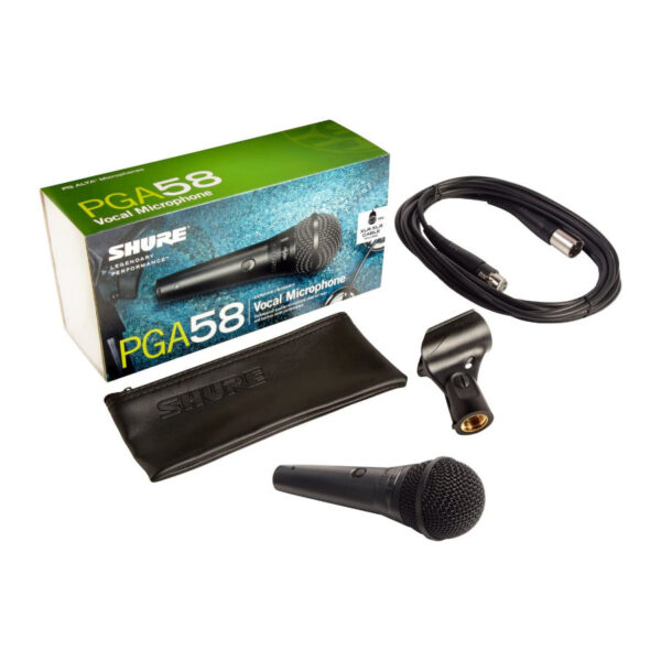 SHURE PGA58 XLR MICROFONO + CAVO XLR