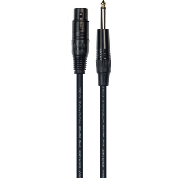 YELLOW CABLE M03J Cavo Microfonico Jack Sbilanciato/XLR Femmina 3 m